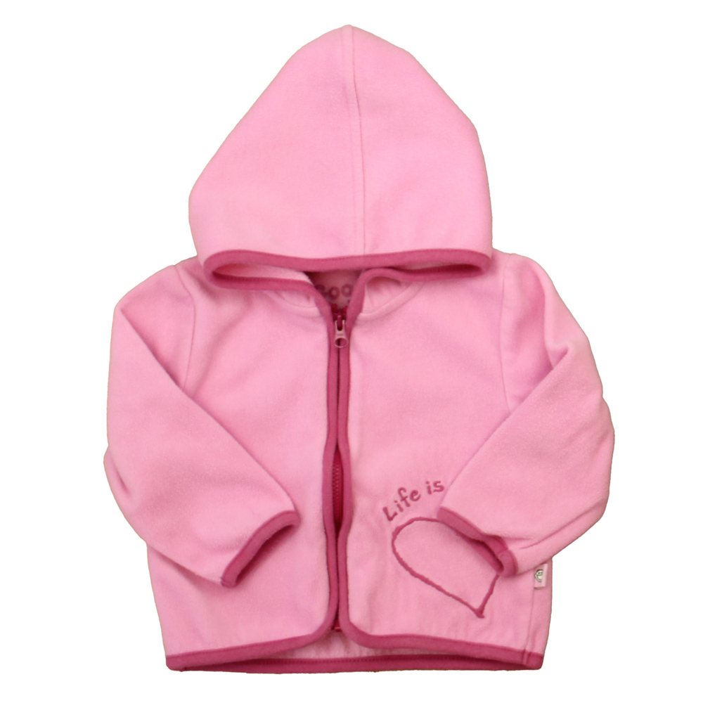 Life is Good Girls Pink Fleece size: 6-12 Months